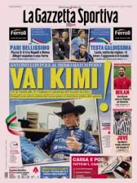 Le prime pagine dei quotidiani sportivi in edicola oggi