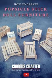 This Video By Curious Crafter Shows How To Create 8 Cute Miniature Dollhouse Furniture Piece Diy Barbie Furniture Diy Dollhouse Furniture Popsicle Stick Houses