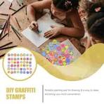 6 Pcs Painting Sponge Seal DIY Painting Sponge Stamps Children Doodle  Graffiti Tool