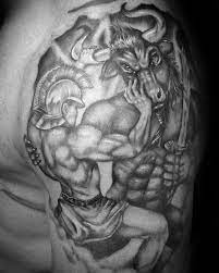 See more ideas about fantasy creatures, mythical creatures, mythological creatures. 40 Minotaur Tattoo Designs For Men Greek Mythology Ideas