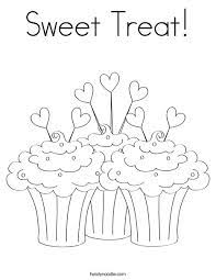 Download and print these sweet coloring pages for free. Sweet Treat Coloring Page Twisty Noodle