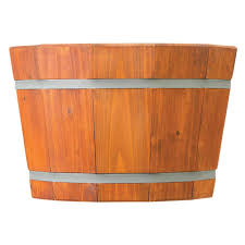 Maybe you would like to learn more about one of these? Matthews Wooden Heartwood Barrel Planter 100045251 Wood Metal Planters Ace Hardware 37 99 Wood Planters Outdoor Tub Barrel Planter