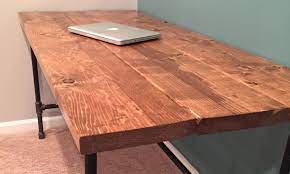 This diy desk from the home depot blog creates an industrial look that will fit perfectly into a modern apartment or home. Diy How To Build A Desk Diy Office Desk Diy Desk Plans Diy Computer Desk