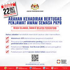 Pejabat akhbar & penerbitan jkm; Jabatan Perkhidmatan Awam Arahan Kehadiran Bertugas Pegawai Perkhidmatan Awam Persekutuan Di Negeri Selangor Sabah Wilayah Persekutuan Kuala Lumpur Putrajaya Dan Labuan Semasa Perintah Kawalan Pergerakan Bersyarat Muat Turun Surat Edaran Jpa Saraan