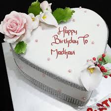 Birthday Cake Images With Name And Price Happy Birthday Madhavi Video And Images Happy Birthday Cakes Happy Anniversary Cakes Beautiful Birthday Cakes