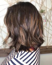These caramel highlights bring some life to the front of the hair. Short Brown Hair With Highlights