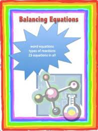 Balancing Chemical Equations Word Equations And Types Of Reactions Chemical Equation Balancing Equations High School Science