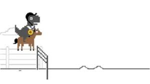 Cómo jugar con el dinosaurio de Google en su versión de Juegos Olímpicos?