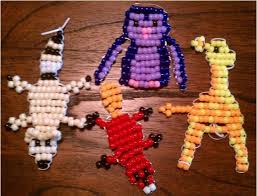 Beaded Giraffe Keychain Pony Bead Patterns Pony Bead Animals Pony Beads
