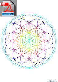 Meine erfahrungen mit der blume des lebens. Die Blume Des Lebens Als Muster Zum Download Und Ausdrucken