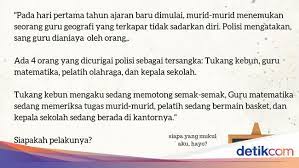 We did not find results for: Pecahkan Riddle Misteri Ini Untuk Uji Ketajaman Otakmu