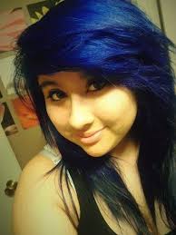 Splat Blue Envy Bluehair Sidebangs Dying Hair Blue Hair Hair Inspiration