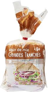 Pain De Mie Grandes Tranches Carrefour 550 G