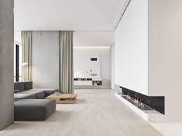 Living Room Luxury Concrete Interior Design Novocom Top