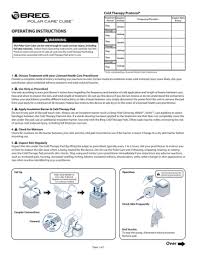 Elastic straps offer static compression while holding the pad firmly in place. Polar Care Cube Patient Instructions Manualzz