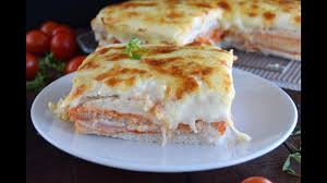 Uno de las recetas de brasil más populares y deliciosas. Croque Cake O Pastel De Pan De Molde Jamon Y Bechamel Cocinera Y Madre