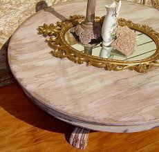 Flame mahogany ball and claw feet vintage coffee table by ethan allen chairish. Round Coffee Table With Pedestal Claw Foot Base Painted Shabby White And Pale Pink With Lavender And Round Coffee Table Coffee Table Inspiration Coffee Table