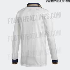 Choose the real madrid long sleeve jersey, and stay warm while you run drills with your team, pass the ball around with friends, or relax on your day off. Adidas Real Madrid 19 20 Icon Retro Long Sleeve Jersey Released Footy Headlines