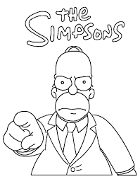 Simpson é um personagem de desenho animado criado por matt groening, é o patriarca da família simpsons, uma série de televisão da fox. Desenhos Para Colorir Dos Simpsons Pop Lembrancinhas