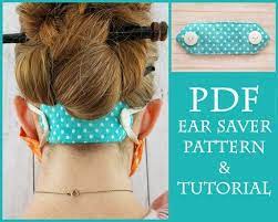 Diy Ear Saver For Face Mask Sewing Pattern And Tutorial Etsy Easy Face Masks Mask For Kids Diy Face