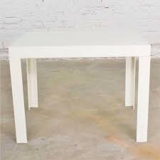 4.3 out of 5 stars. Vintage Modern White Molded Plastic Rectangular Parsons Style Side Table Style Syroco Or Kartell Chairish
