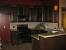 Maroon Color Kitchen Walls