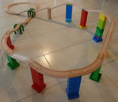 Duplo Brio Wooden Train Track Adapter 4 Set Etsy In 2020 Wooden Train Track Wooden Train Toy Trains Set