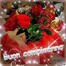 Buon Compleanno Fiori Glitter Buono Compelanno Collection Immagini