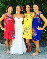 Bridesmaids With Mexican Dresses Mexican Bridesmaid Dresses Mexican Wedding Dress Mexican Dresses