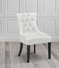 Raiden Tufted Upholstered Side Chair Upholstered Dining Chairs Dining Chairs Faux Leather Dining Chairs