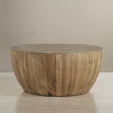 Darcelle Coffee Table Drum Coffee Table Coffee Table Round Wooden Coffee Table