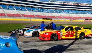 Toileting and others, before starting this car race. 3 Lap Nascar Ride Experience Las Vegas