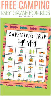 Free I Spy Camping Game For Kids Fun Activities For Toddlers Camping Games Kids Games For Kids