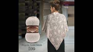 Rengi Rengine Islemeli Sal Making Tone On Tone Embroidery Shawl Youtube Shawl Crochet Blouse Embroidery