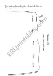 The rotary washing line is a much better and upgraded version of the traditional washing line. English Worksheets Clothing Colours And Washing Line