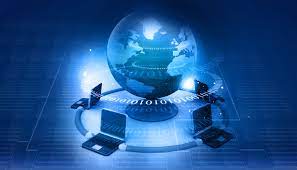 The first global network was established us. Global Computer Network On Abstract Tech Background Target Training Gmbh