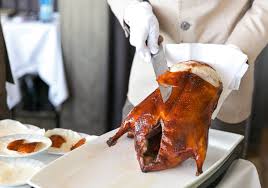 Eggplant is high in fiber but low in calories so it's great to cook with. Peking Duck Wikipedia