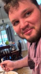 tyler digging every last piece of corn out of his food