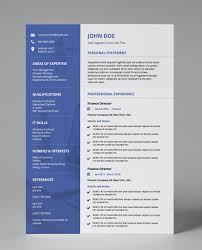 This curriculum vitae template uses a table style format, with the section headings on the left si. Pdf Resume Template Blue Deep Modern Editable 2 Page Cv Template Resume Template Infographic Resume Resume Design