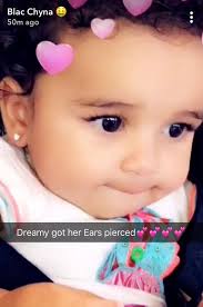 So Cute Dream Kardashian Gets Her Ear Pierced Dream Kardashian Baby Ear Piercing Baby Beau
