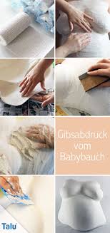 Diy Anleitung Babybauch Gipsabdruck Machen Und Bemalen Talu De Babybauch Gipsabdruck Babybauch Gibsabdruck Gipsabdruck