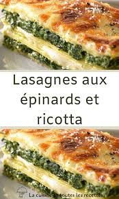 Lasagnes Aux Epinards Et Ricotta En 2020 Lasagnes Lasagnes Epinards Recette Lasagne Epinard