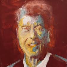 Some recent portrait studies. "Lucky" 12 x 12" mixed media