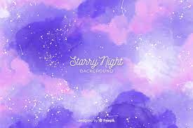 Watercolor Starry Night Background In 2020 Starry Night Background Floral Watercolor Background Watercolor Night Sky