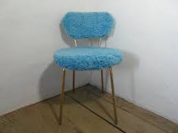 blue fluffy chair moumoute chair boudoir chair french etsy fluffy chair 70s home decor home decor