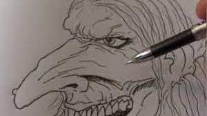 How to draw a witch face, step by step, drawing guide, by dawn. Drawing A Wicked Witch S Face