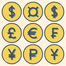 Check spelling or type a new query. Set Of Icons With Different Currency Symbols Blue Symbols With Shadows In Yellow Circles With Blue Strike Royalty Free Cliparts Vectors And Stock Illustration Image 85121569