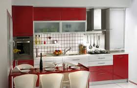 red kitchen decorating theme dining