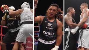 The nrl all stars fight night has delivered in spades with eels forward junior paulo unlikely to get check out all the results from the nrl all stars fight night. Eel S Brutal Ko Steals The Show Papalii Survives Surprise Onslaught Watch Best Of Fight Night Flipboard