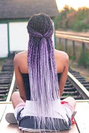 Black And Grey Ombre Box Braids Braided Hairstyles On Youtube 3 Braid Hairstyles How To Cornrows Braided Hair In 2020 Ombre Box Braids Hair Styles Purple Box Braids